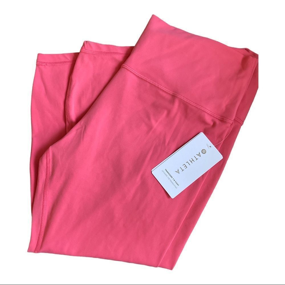Athleta Transcend 7/8 Tight Coral Petal NWT Small Petite​